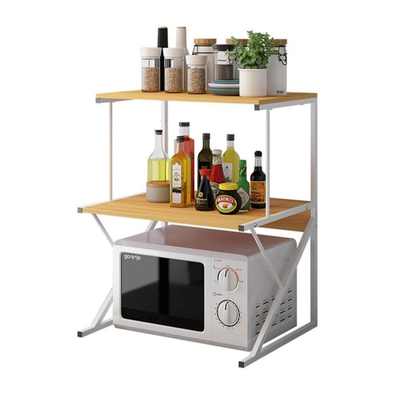 IMPORTCLICK - Estante Rack Cocina Microondas Organizador Blanco 64x54x37 CM IMPORTCLICK