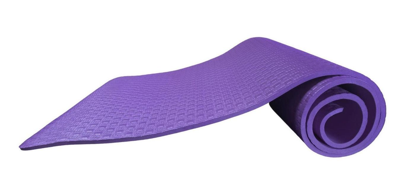 Mat Alfombrilla Yoga Pilates Ejercicio 8 MM Morado