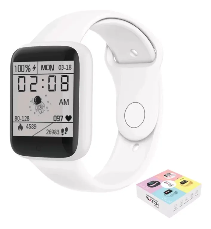 Reloj D20 Inteligente Smartwatch Blanco 2024