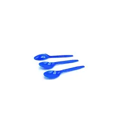 GENERICO - Cucharillas Plasticas Azul 12pcs