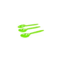 GENERICO - Cucharillas Plasticas Verdes 12pcs