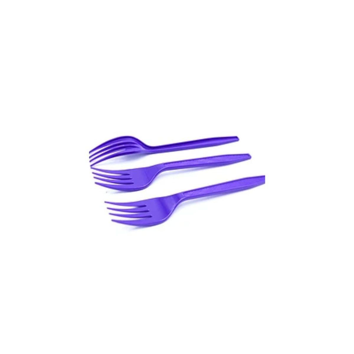 GENERICO - Tenedor Plástico Morado 12pcs
