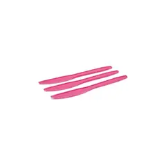 GENERICO - Cuchillo De Plastico Fucsia 12pcs