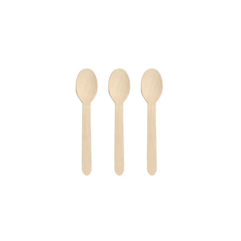 GENERICO - Cuchara De Madera 12pcs 14cm