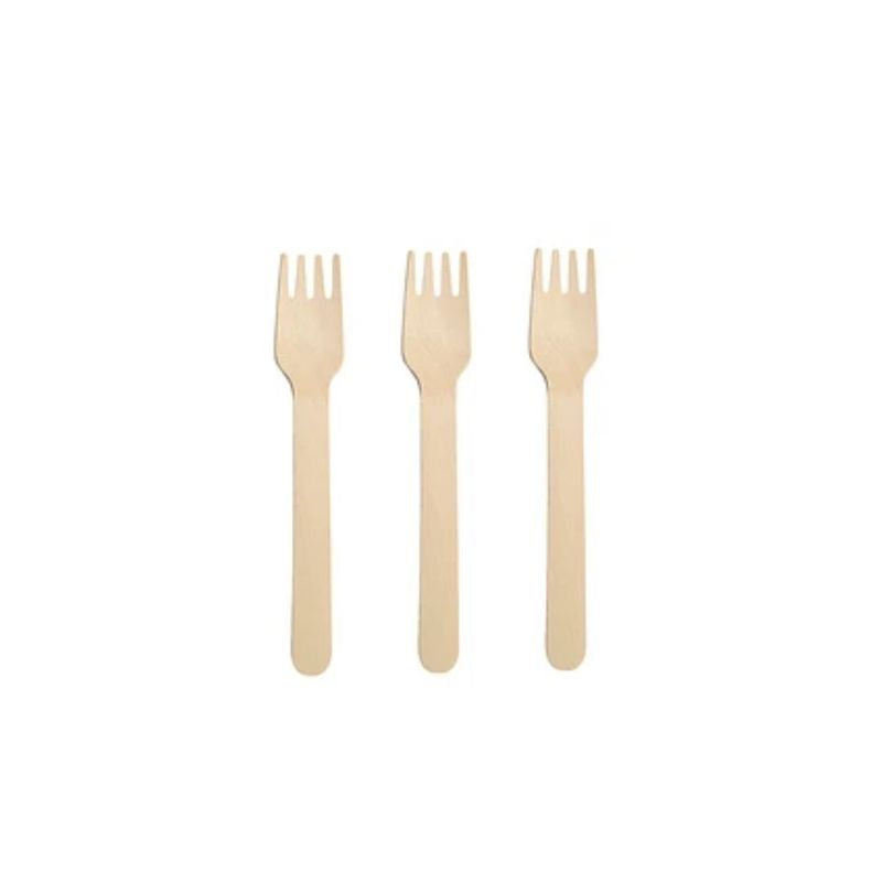 GENERICO - Tenedor De Madera 12pcs 14cm