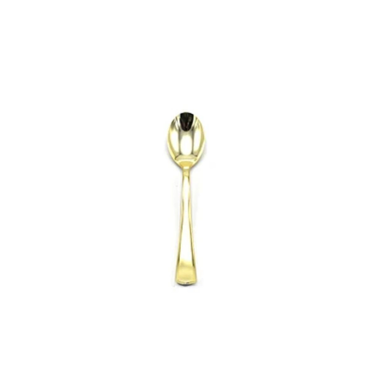 GENERICO - Cuchara Plástica Color Oro 6pcs 17cm