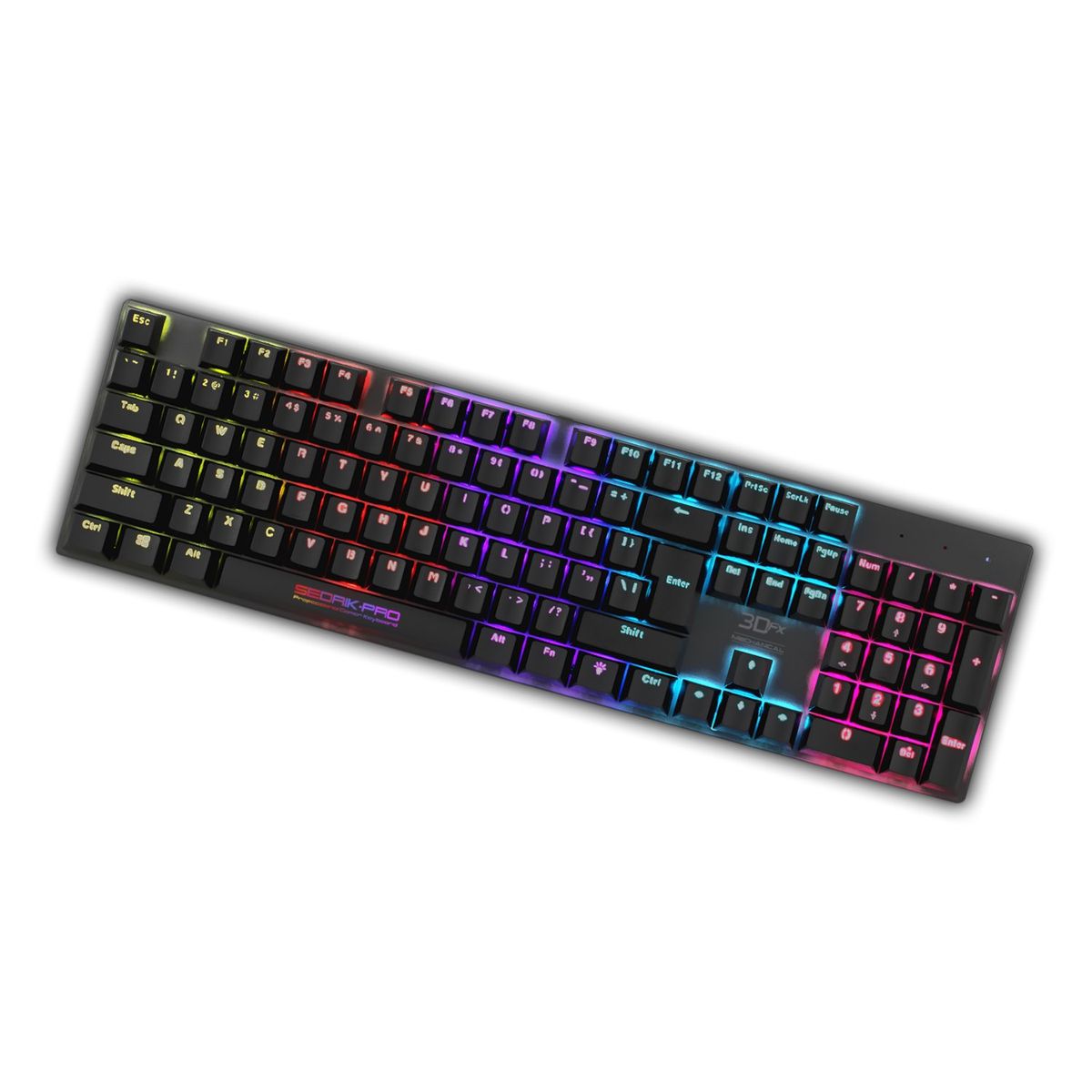 3DFX - Teclado Gamer Mecanico 3DFX Switch Azul Español Sedrik RGB