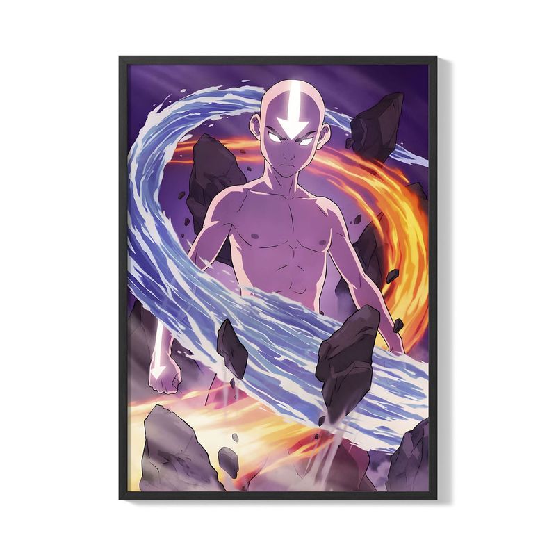 CREANGO - CUADRO POSTER AVATAR AANG ESTADO AVATAR 33X43 DISEÑO 1