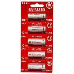 AIWA - Pack 5 Pilas Alcalinas AAA LR03 Tira