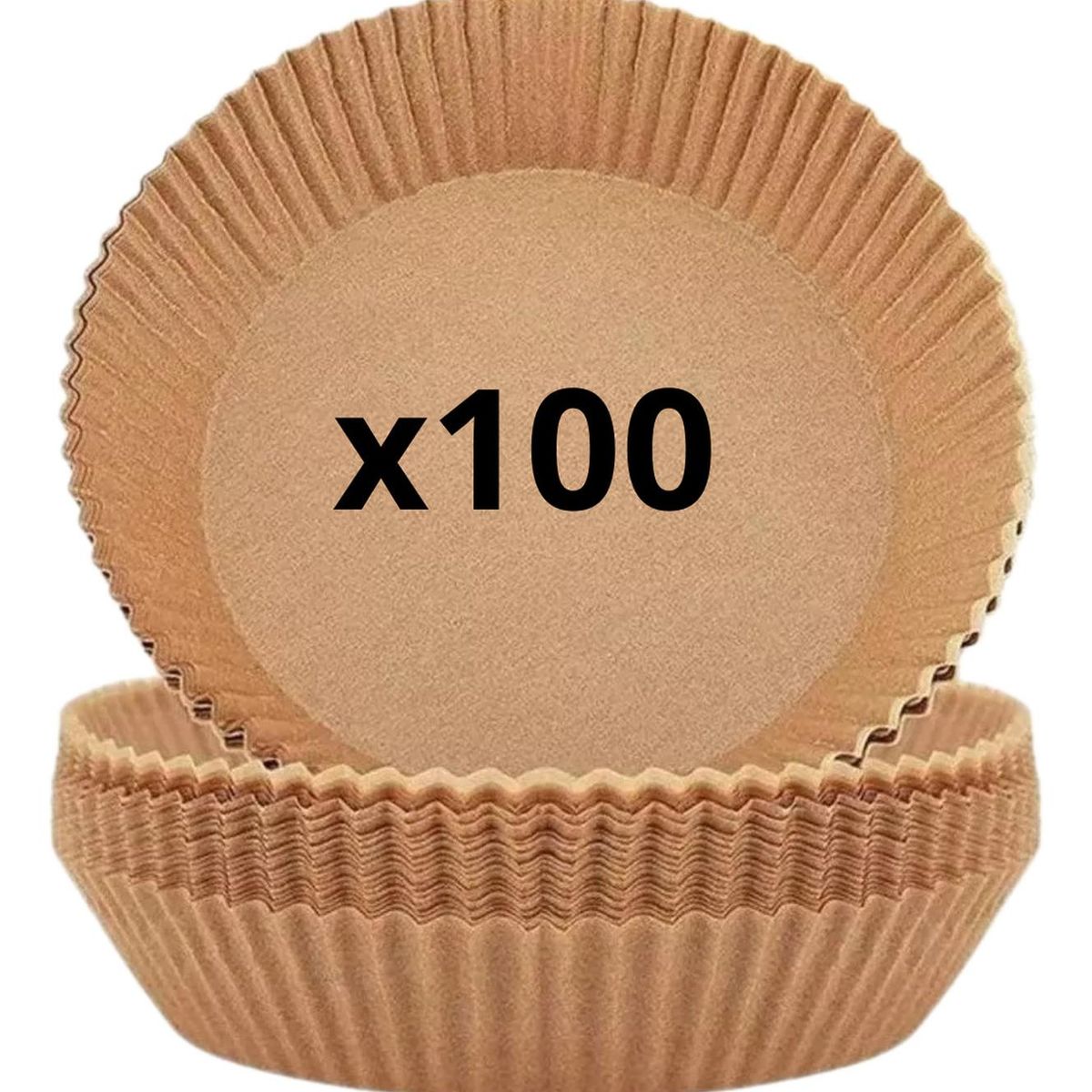 IMPORTCLICK - Pack 100 Papeles Circular Freidora Air Fryer Forro Antihaderente IMPORTCLICK