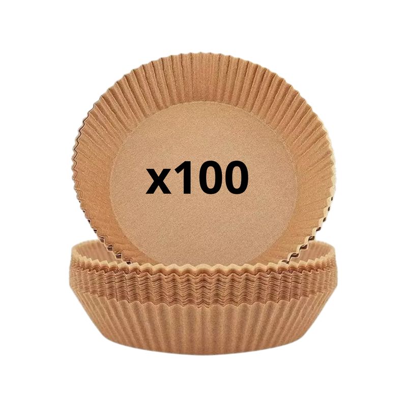 IMPORTCLICK - Pack 100 Papeles Circular Freidora Air Fryer Forro Antihaderente IMPORTCLICK