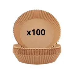 IMPORTCLICK - Pack 100 Papeles Circular Freidora Air Fryer Forro Antihaderente