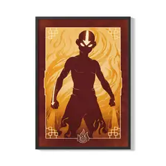 CREANGO - CUADRO POSTER AVATAR AANG ESTILO FUEGO 33X43