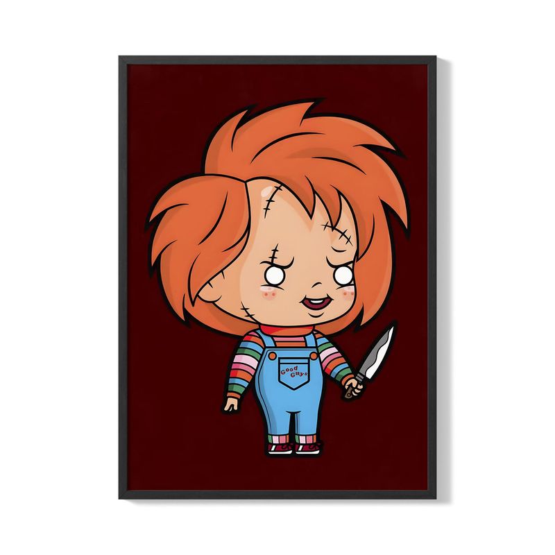 CREANGO - CUADRO POSTER CHUCKY ILUSTRACION 33X43 DISEÑO 1
