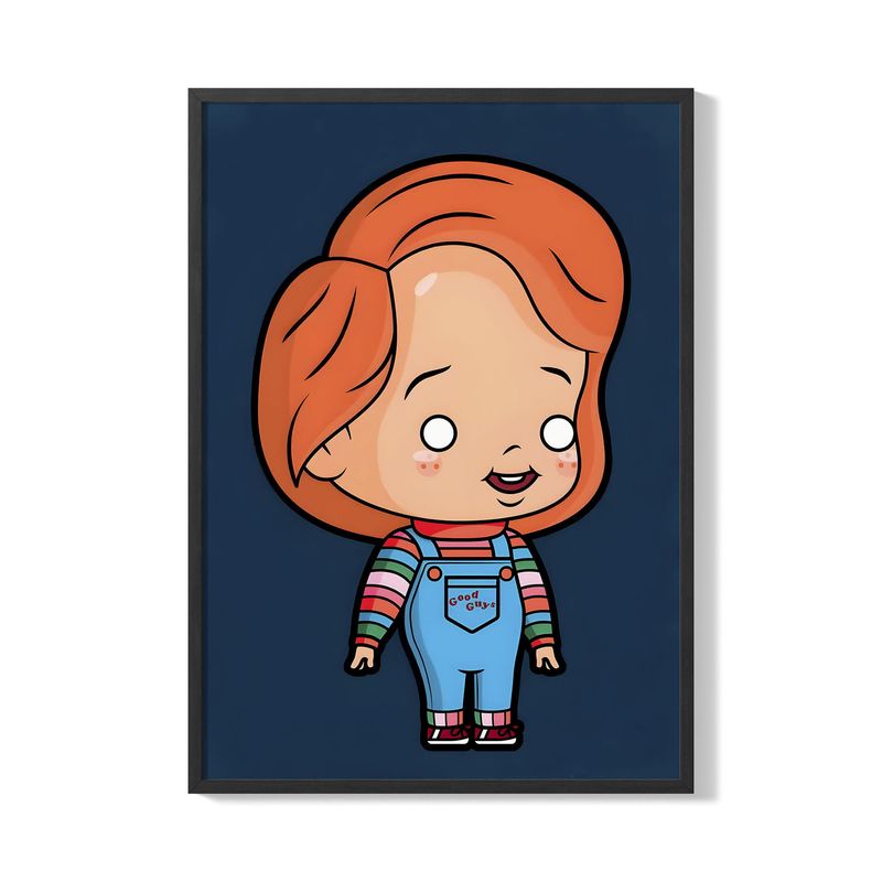 CREANGO - CUADRO POSTER CHUCKY ILUSTRACION 33X43 DISEÑO 2