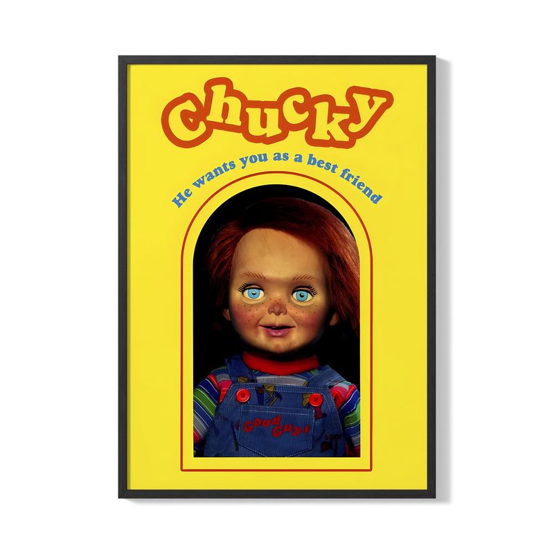 CREANGO - CUADRO POSTER CHUCKY 33X43 DISEÑO 1