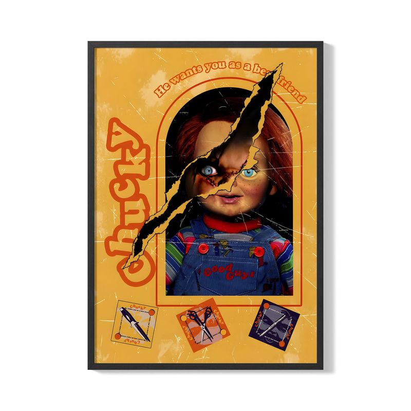 CREANGO - CUADRO POSTER CHUCKY 33X43 DISEÑO 2