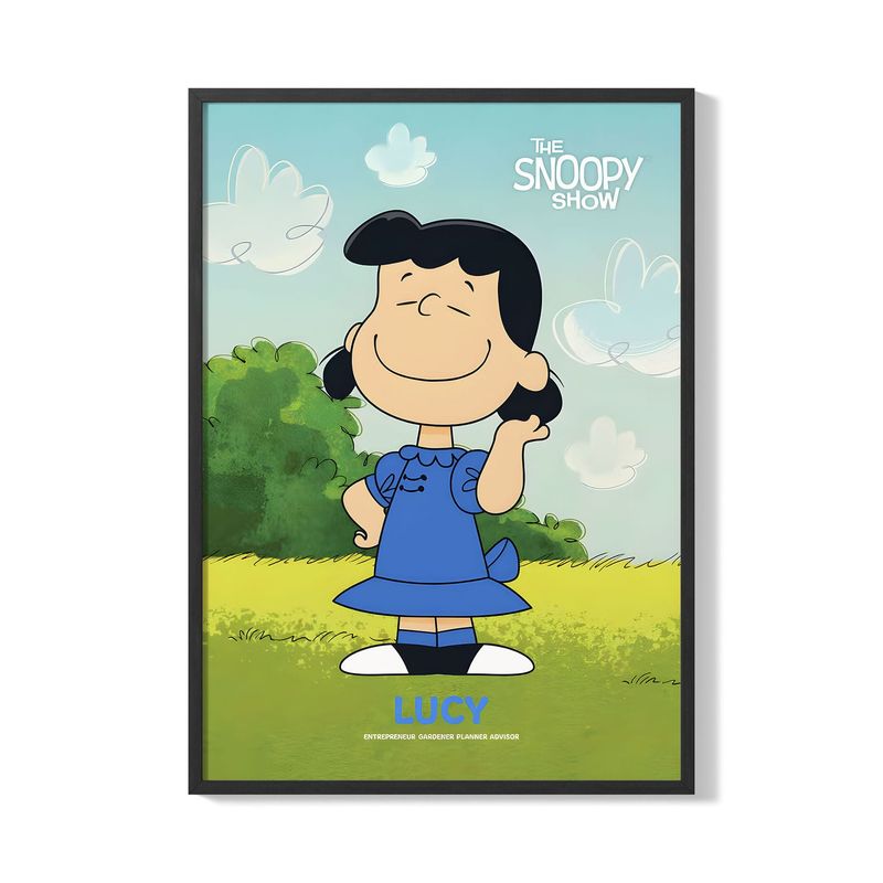 CREANGO - CUADRO POSTER LUCY SNOPY 33X43