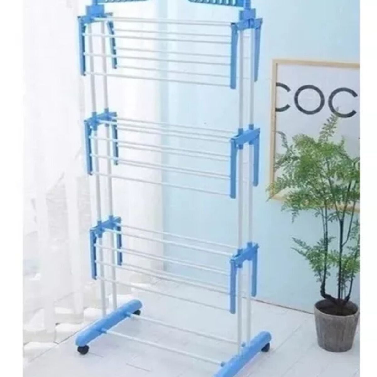 GENERICO - Tendedero Organozador Colgador De Ropa 6 Alas