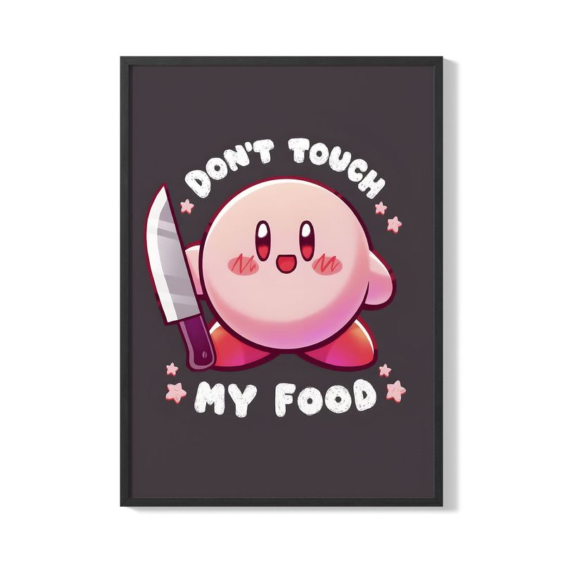 CREANGO - CUADRO POSTER KIRBY NO TOQUES MI COMIDA 33X43