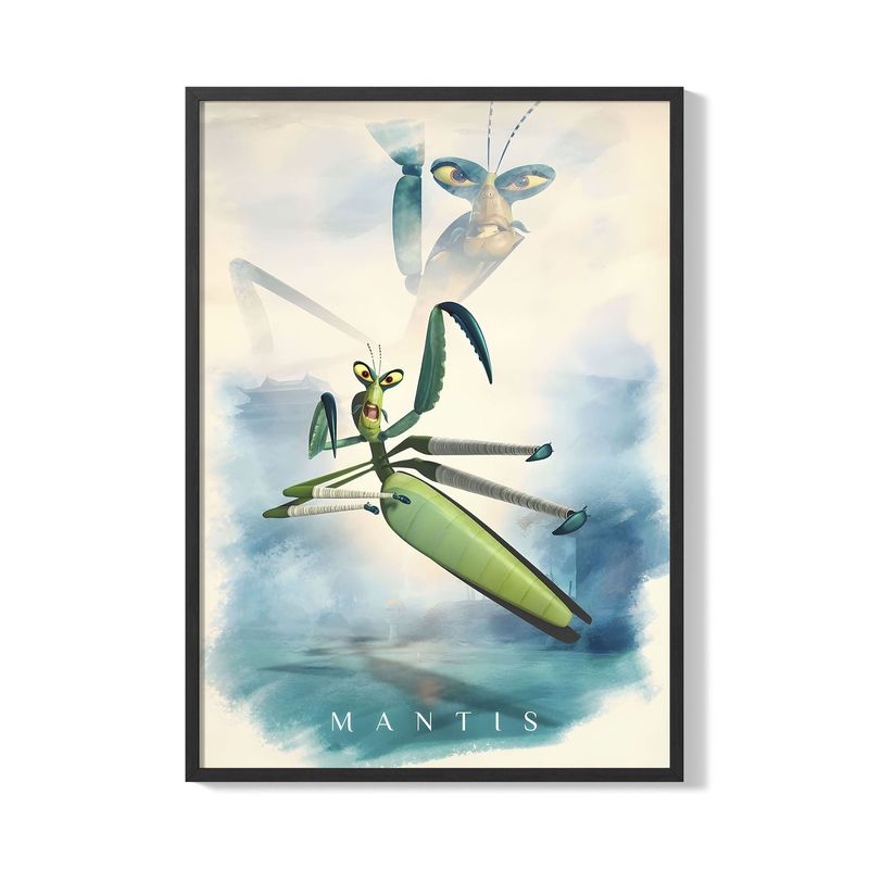 CREANGO - CUADRO POSTER KUNG FU PANDA MANTIS 33X43