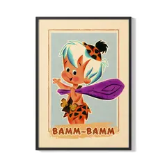 CREANGO - CUADRO POSTER LOS PICAPIEDRAS BAM BAM 33X43