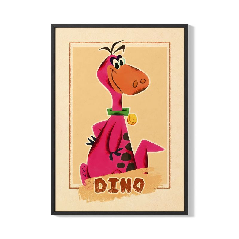 CREANGO - CUADRO POSTER LOS PICAPIEDRAS DINO 33X43