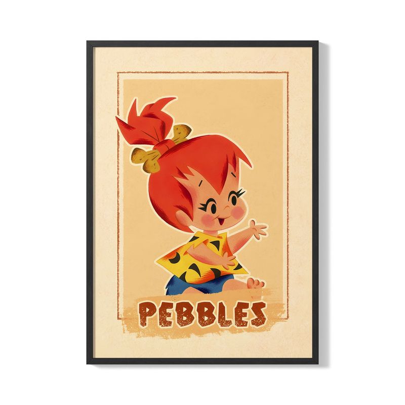 CREANGO - CUADRO POSTER LOS PICAPIEDRAS PEBBLES 33X43