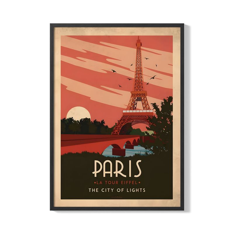 CREANGO - CUADRO POSTER PARIS TORRE EIFFEL 33X43