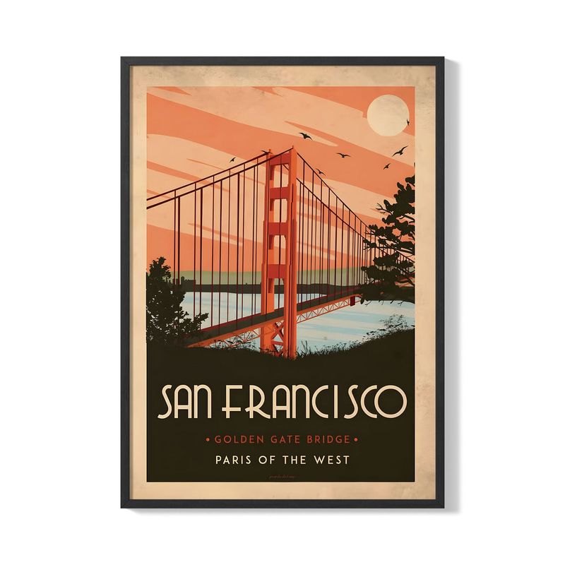 CREANGO - CUADRO POSTER SAN FRANCISCO GOLDEN GATE 33X43