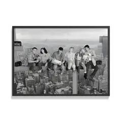 CREANGO - CUADRO POSTER FRIENDS BLANCO Y NEGRO 33X43