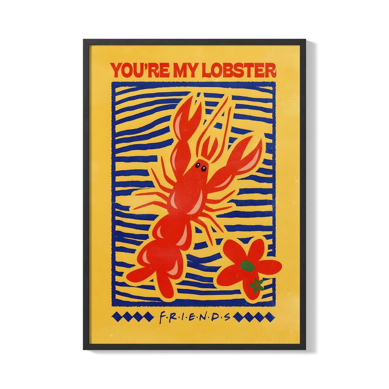 CREANGO - CUADRO POSTER FRIENDS LANGOSTA 33X43