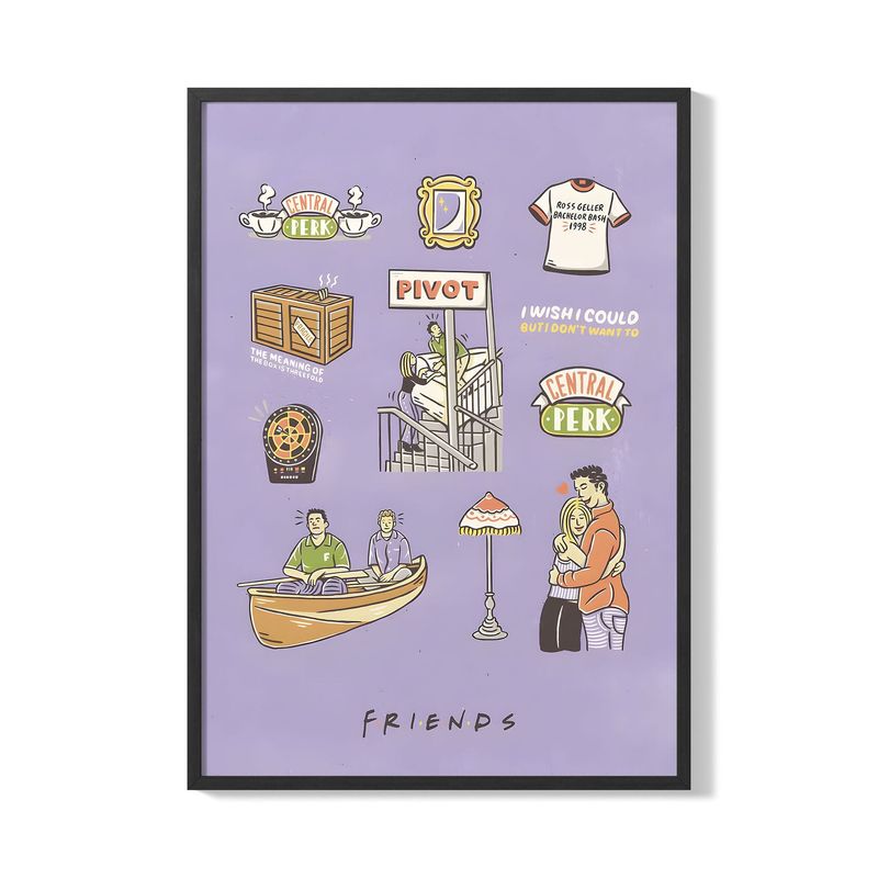 CREANGO - CUADRO POSTER FRIENDS 33X43 DISEÑO 1