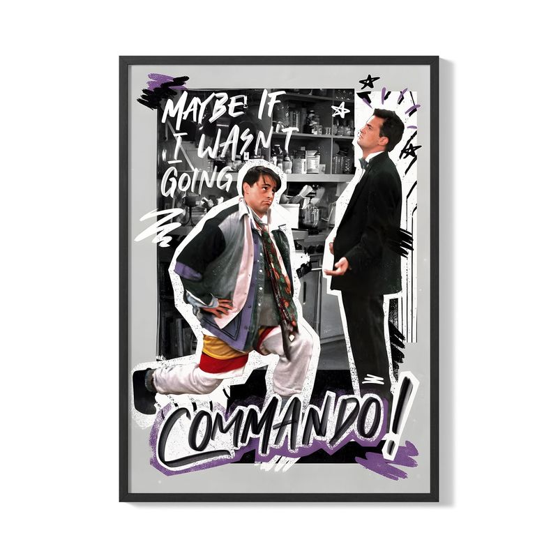 CREANGO - CUADRO POSTER FRIENDS CHANDLER Y JOEY 33X43
