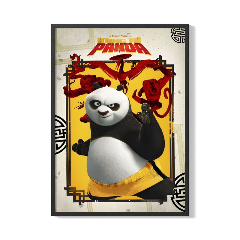 CREANGO - CUADRO POSTER KUNG FU PANDA 33X43