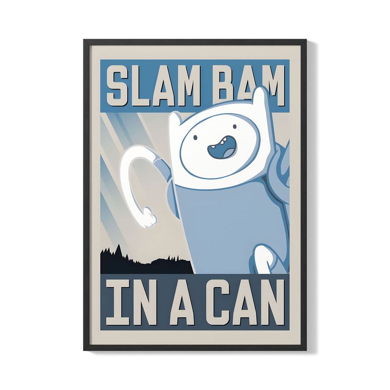 CREANGO - CUADRO POSTER HORA DE AVENTURA FINN EL HUMANO 33X43