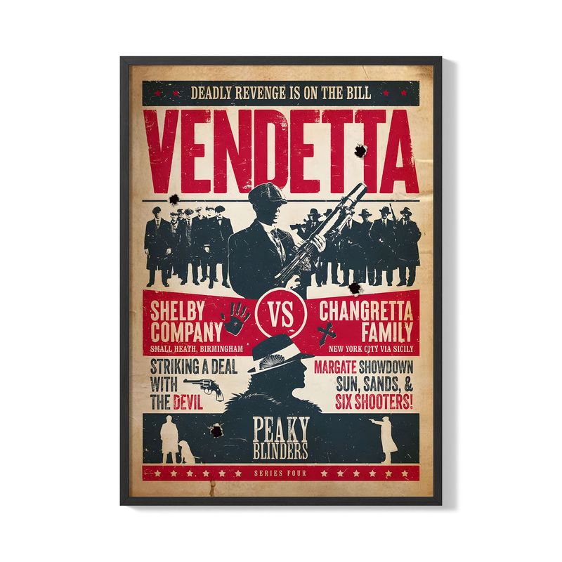 CREANGO - CUADRO POSTER PEAKY BLINDERS 33X43 DISEÑO 5