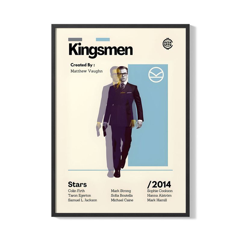 CREANGO - CUADRO POSTER KINGSMEN 33X43