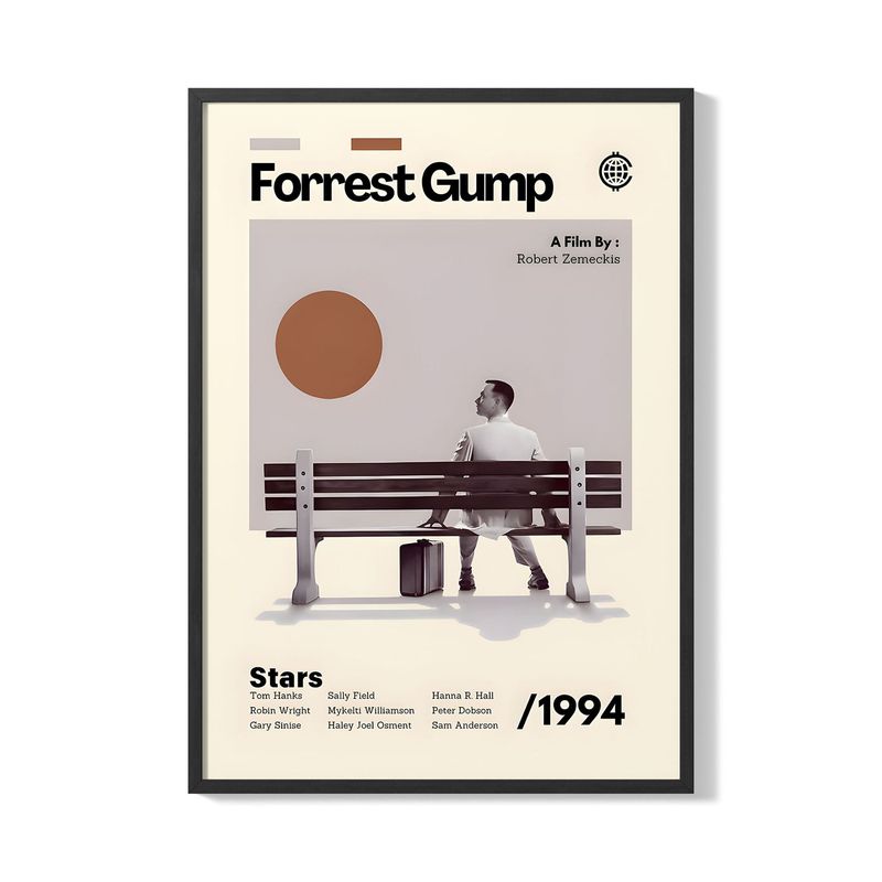CREANGO - CUADRO POSTER FORREST GUMP 33X43