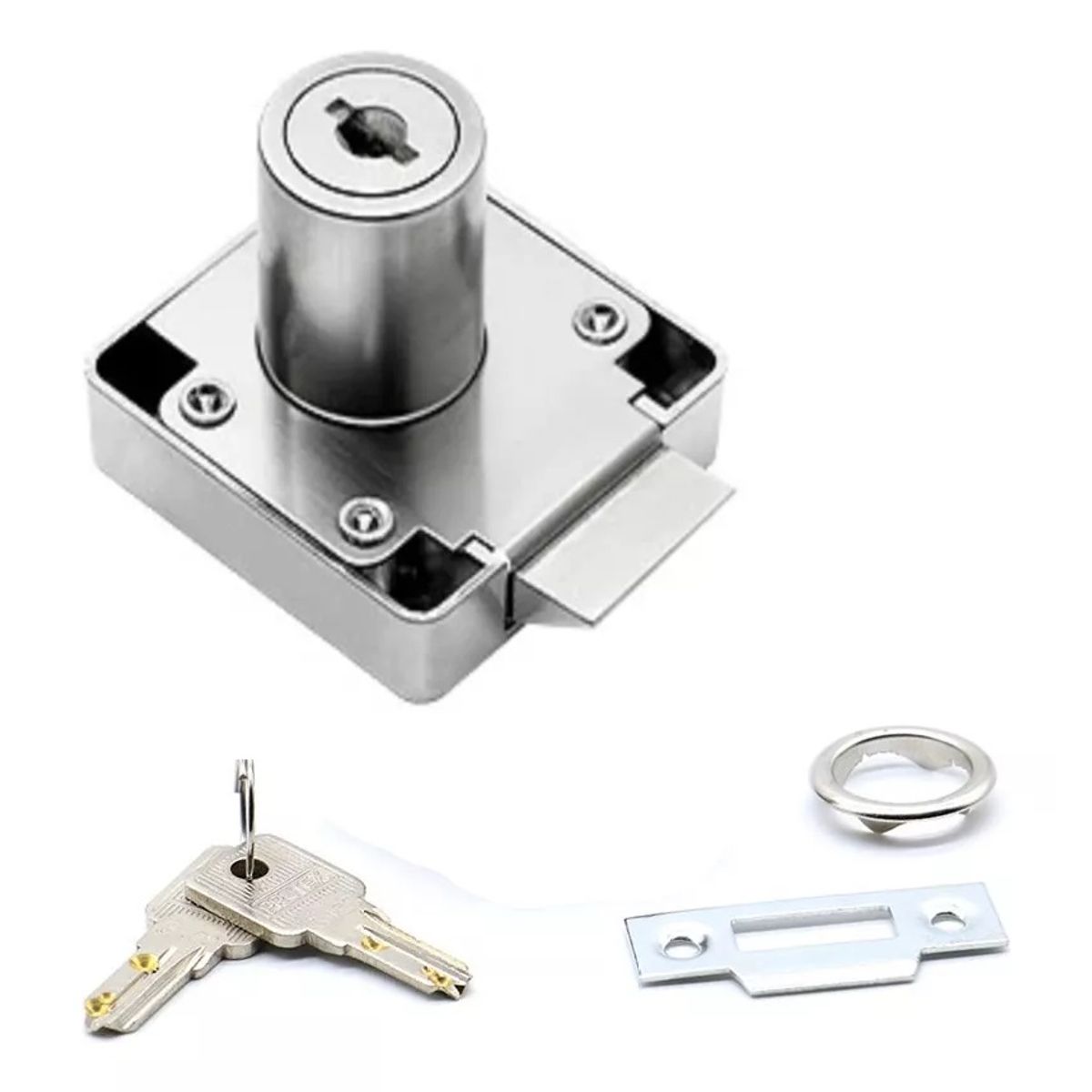 GENERICO - Cerradura  Cajón Tipo Auto Cierre Para Muebles