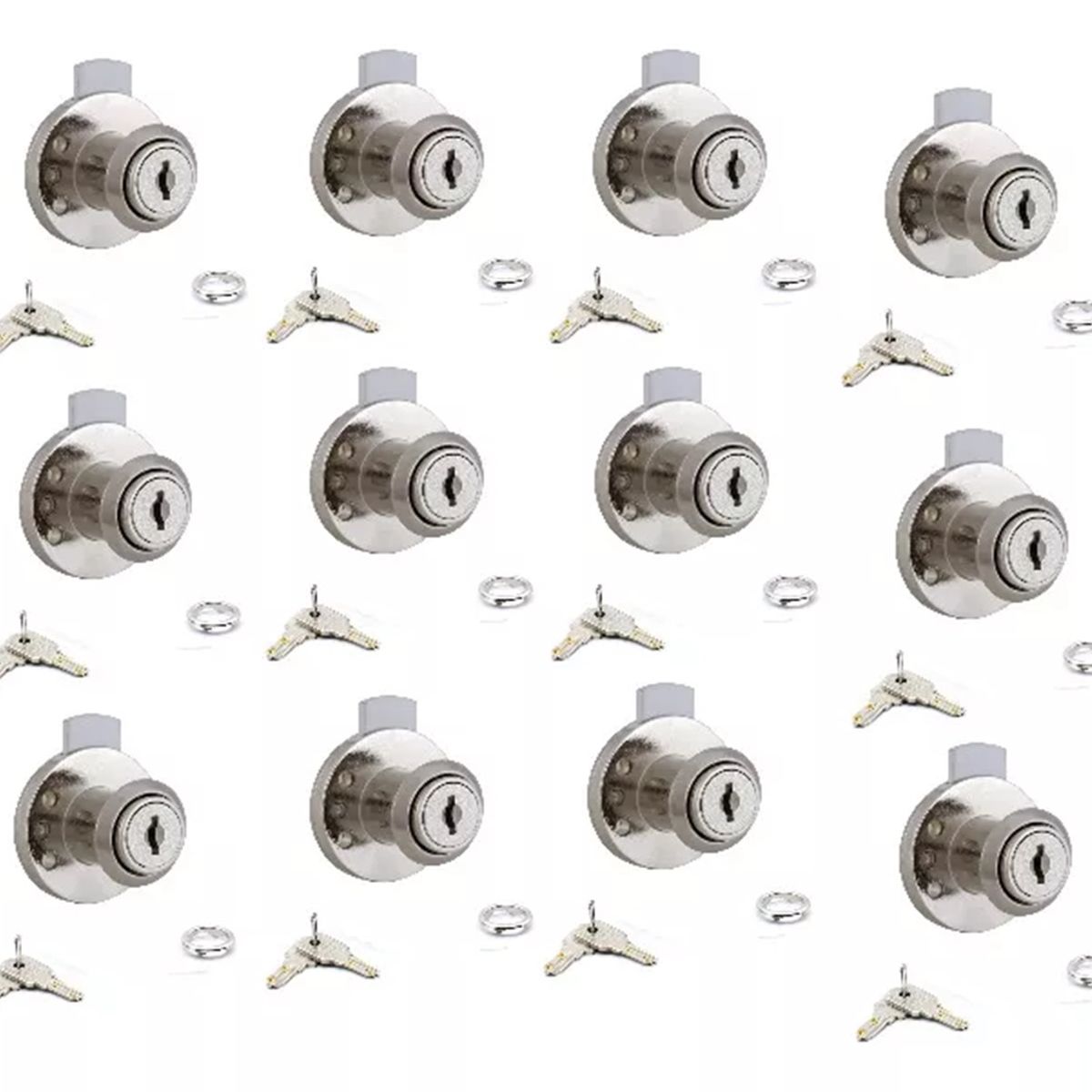 GENERICO - Cerradura Chapa Cajón Tipo Redonda Cilindro 19mm