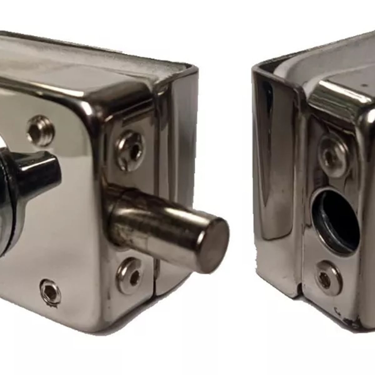 GENERICO - Cerradura Puerta Vidrio A Vidrio Pestillo De 8 A 12mm