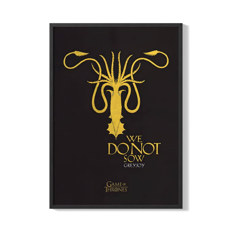 CREANGO - CUADRO POSTER ESCUDO GREYJOY 33X43