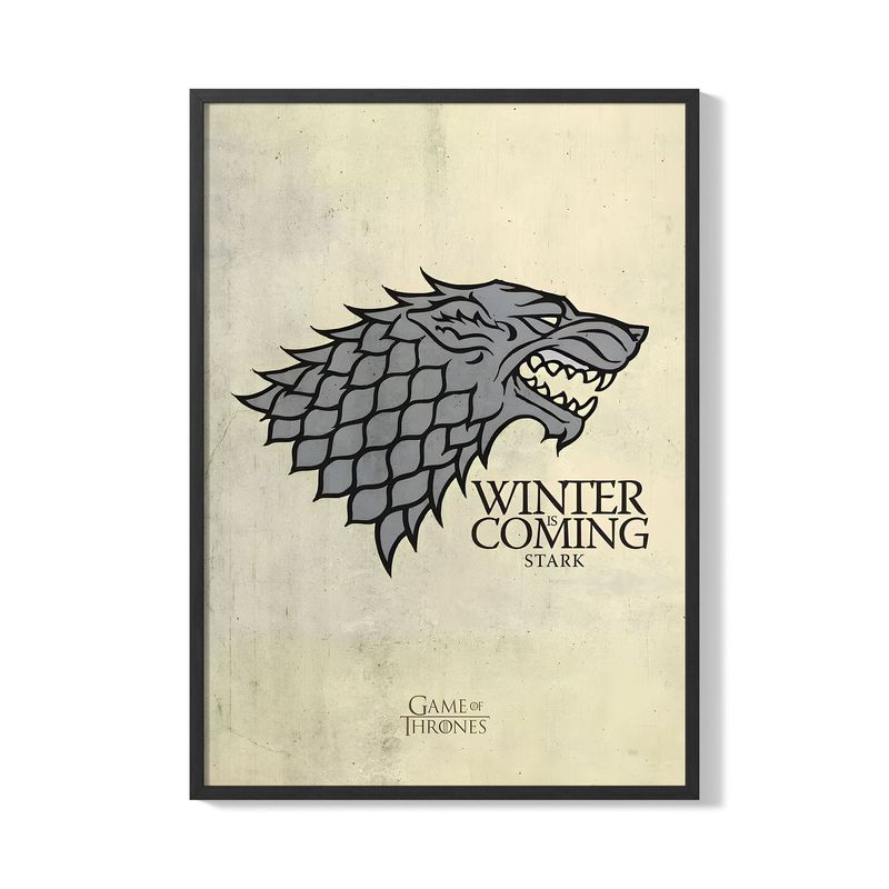 CREANGO - CUADRO POSTER ESCUDO CASA STARK 33X43