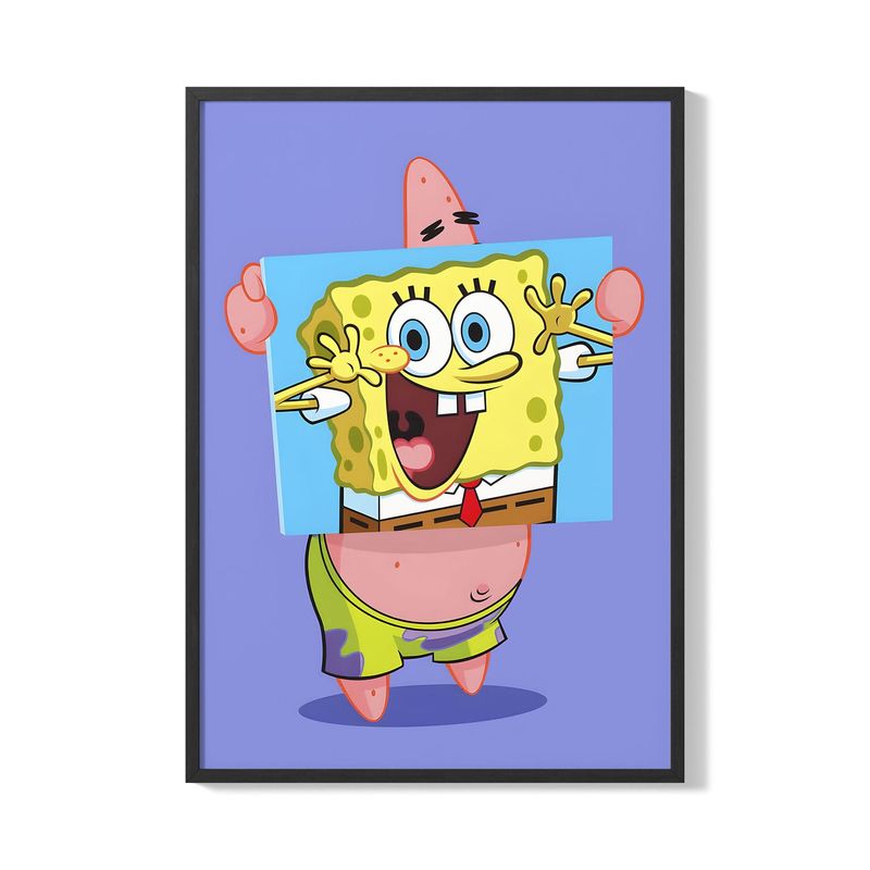 CREANGO - CUADRO POSTER BOB ESPONJA PATRICIO Y BOB 33X43