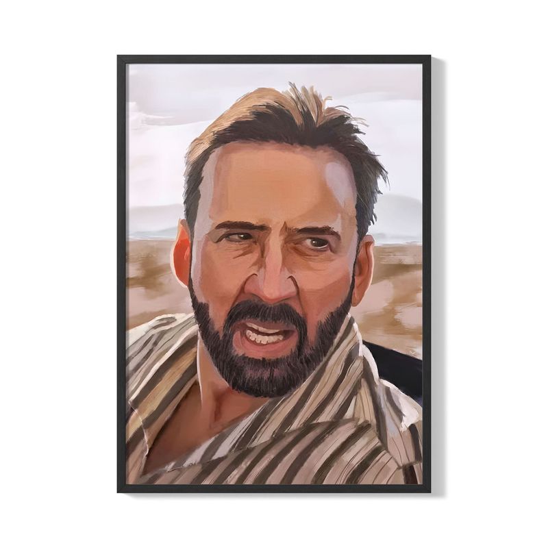 CREANGO - CUADRO POSTER NICOLAS CAGE MEME 33X43