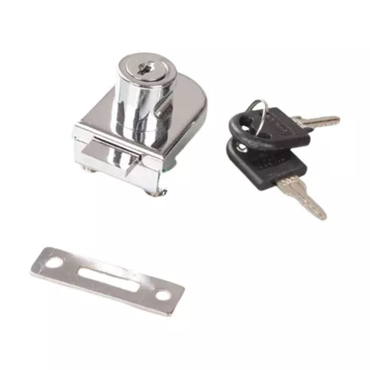 GENERICO - Cerradura Puerta Vidrio Mueble De 3 A 8mm