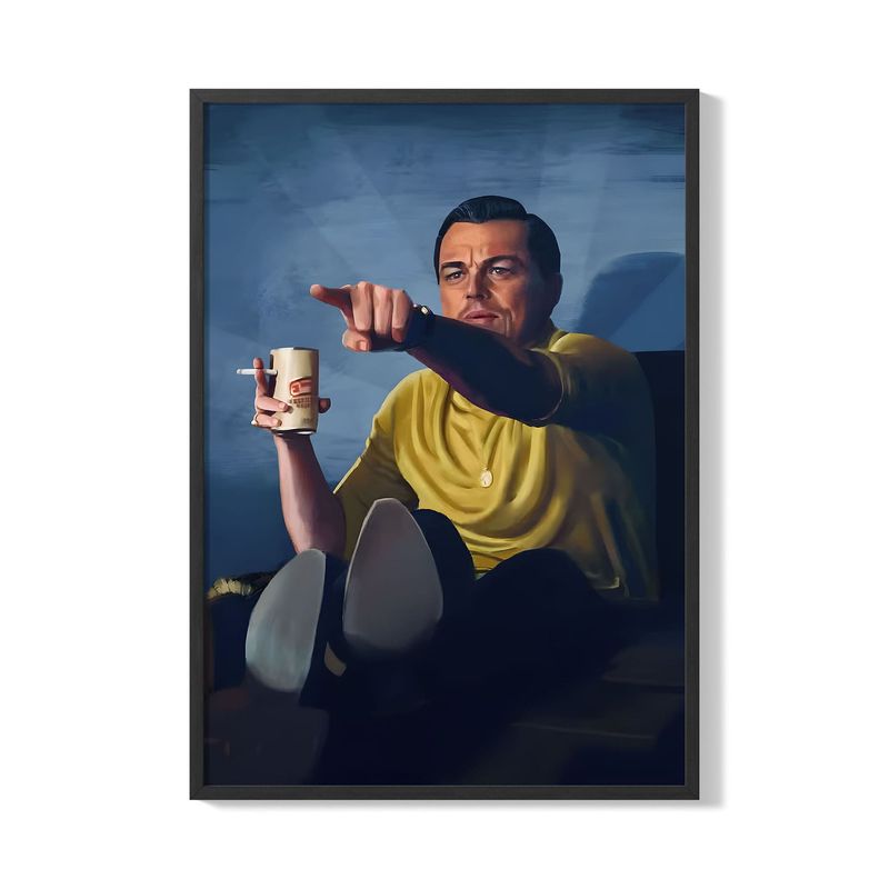 CREANGO - CUADRO POSTER MEME ONCE UPON A TIME IN HOLLYHOOD 33X43