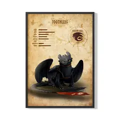 CREANGO - CUADRO POSTER COMO ENTREGAR A TU DRAGON CHIMUELO 33X43