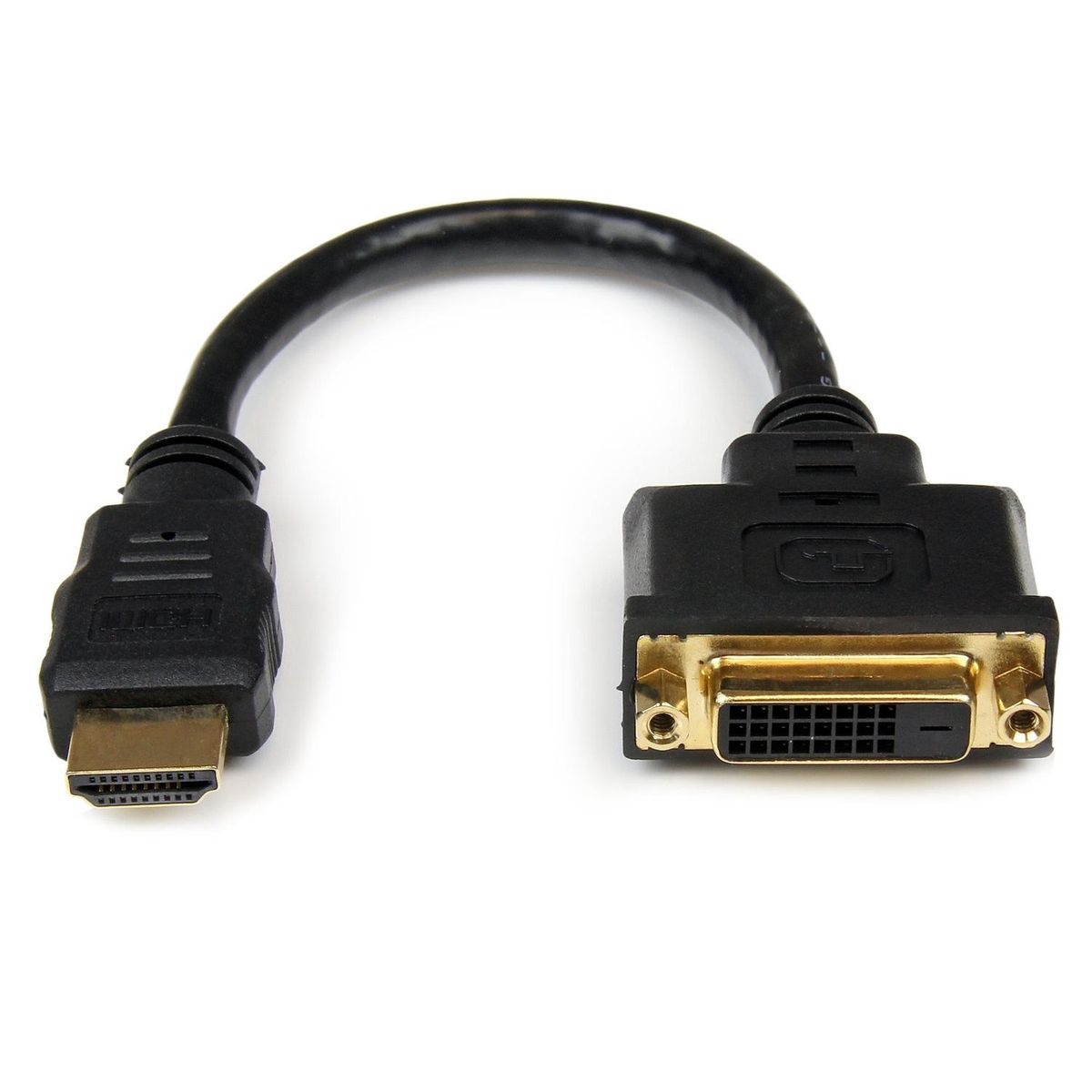 GENERICO - Adaptador de 20cm HDMI a DVI - DVI-D Hembra